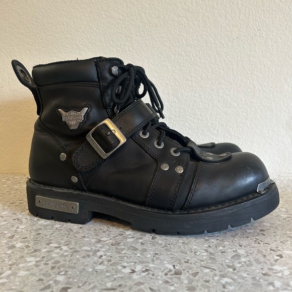 Harley-Davidson Men\'s Brake Buckle
Leather Riding Boots Size 12 main image 6